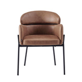Gabriel Eetkamerstoel - Cognac Microfiber